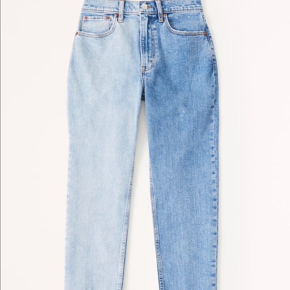 Abercrombie Curve Love High Rise Mom Jeans